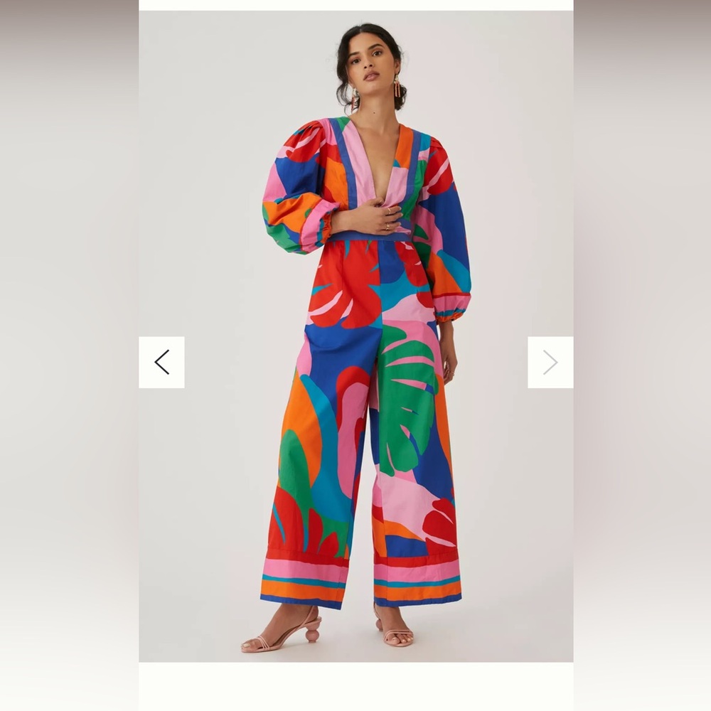 FARM Rio Deep V Jumpsuit